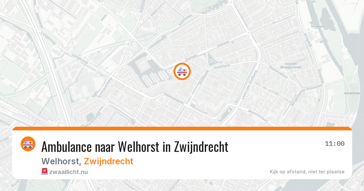 Ambulance naar Welhorst in Zwijndrecht — 23 apr 2026