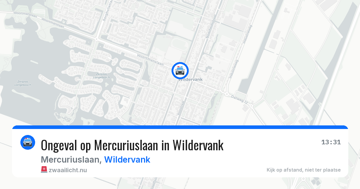 Ongeval op Mercuriuslaan in Wildervank — 1 mei 2026