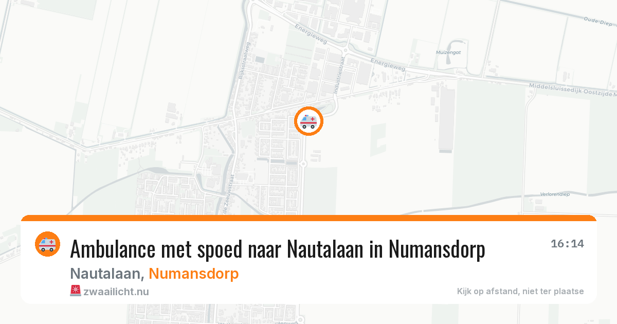 Ambulance met spoed naar Nautalaan in Numansdorp — 23 jan 2026