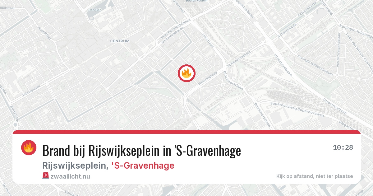 Brand bij Rijswijkseplein in 'S-Gravenhage — 21 jul 2026