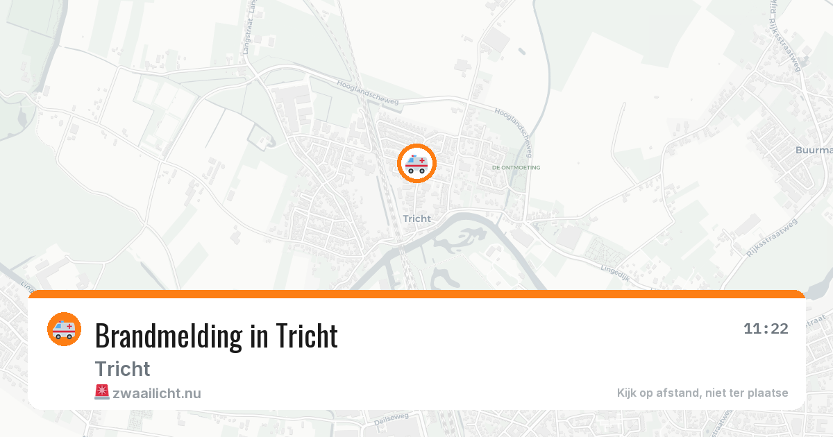 Brandmelding in Tricht — 24 jul 2026