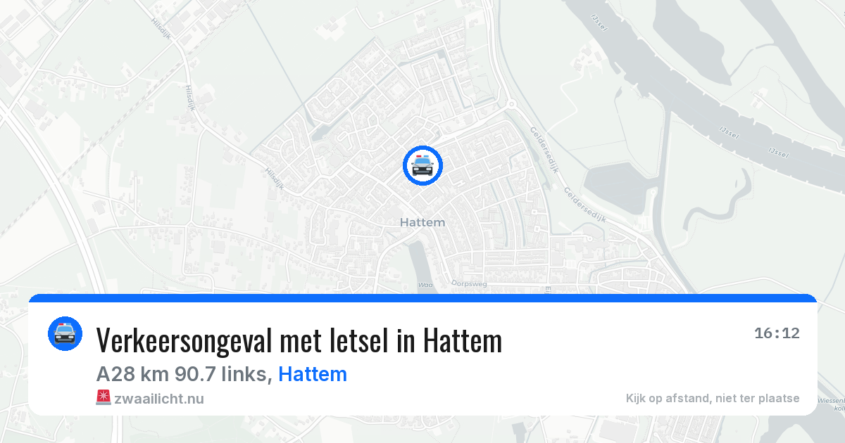 Verkeersongeval met letsel in Hattem — 20 mrt 2026
