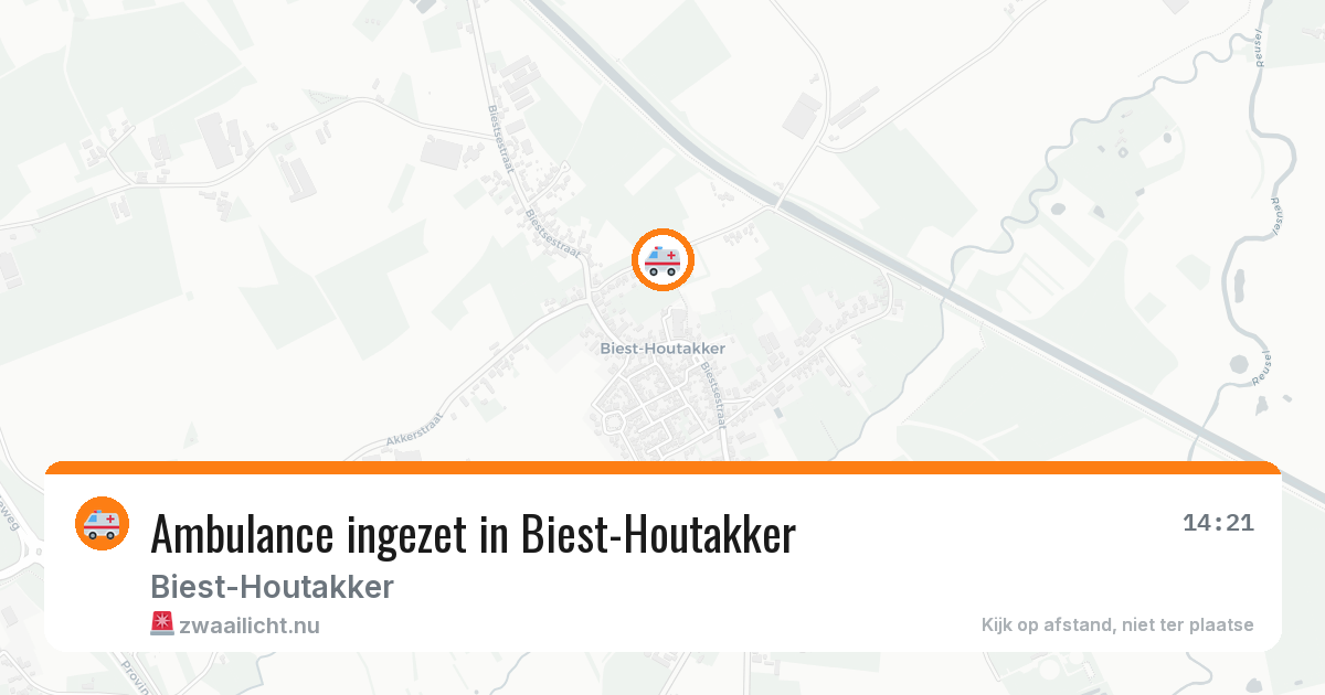 Ambulance ingezet in Biest-Houtakker — 12 jul 2026