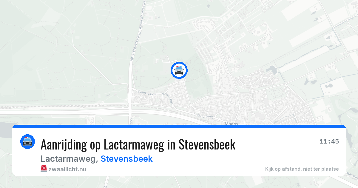 Aanrijding op Lactarmaweg in Stevensbeek — 3 feb 2026