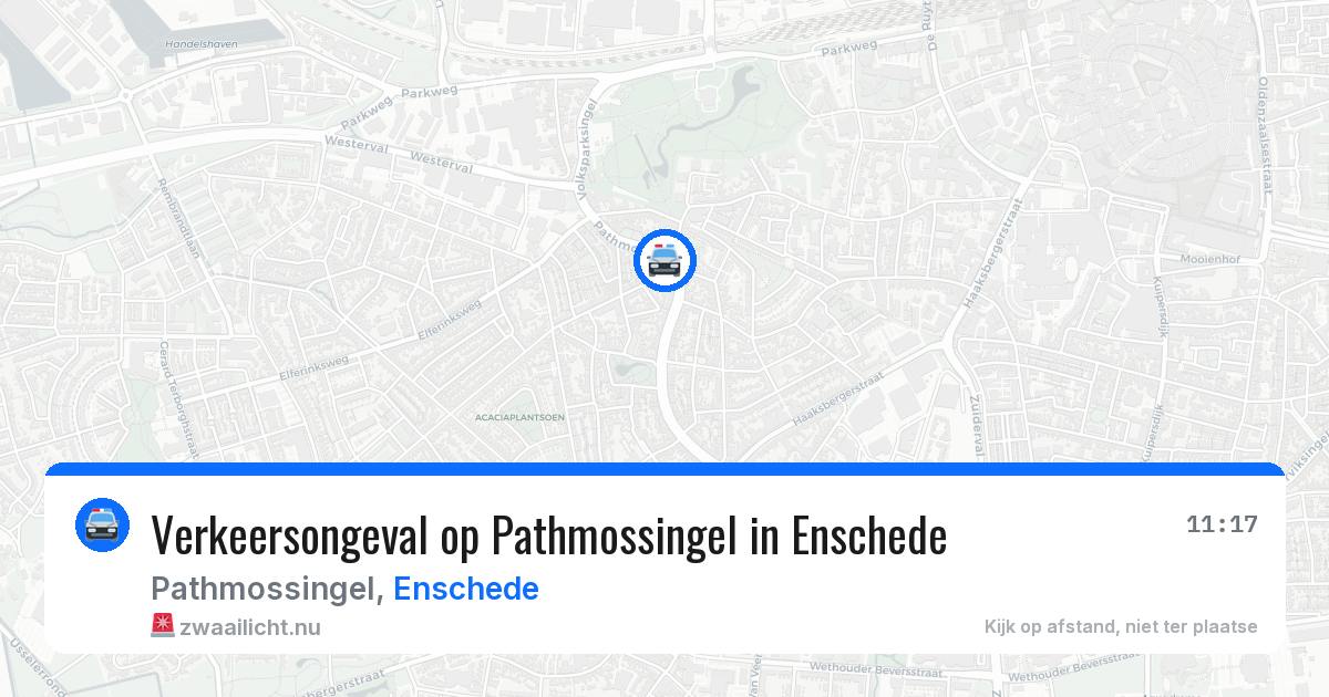 Verkeersongeval op Pathmossingel in Enschede — 9 jul 2026