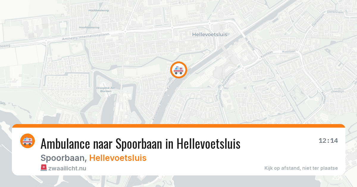 Ambulance naar Spoorbaan in Hellevoetsluis — 20 jul 2026