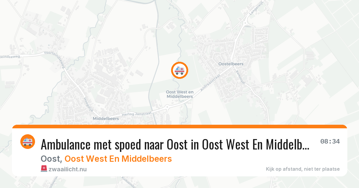 Ambulance met spoed naar Oost in Oost West En Middelbeers — 11 jul 2026