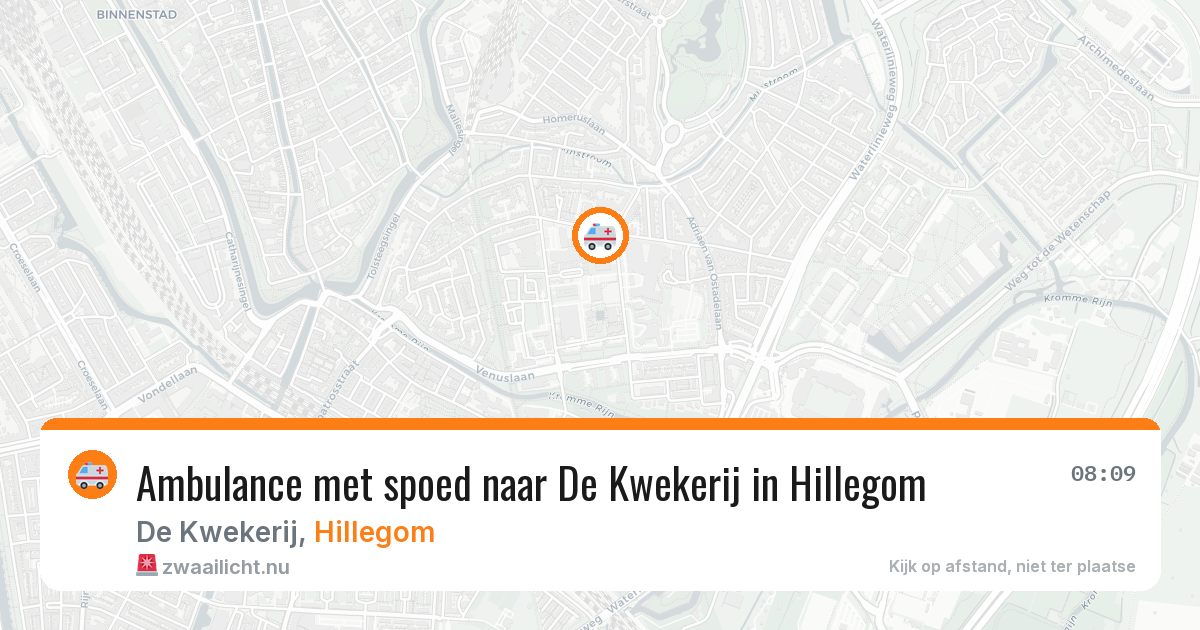 Ambulance met spoed naar De Kwekerij in Hillegom — 21 jan 2026