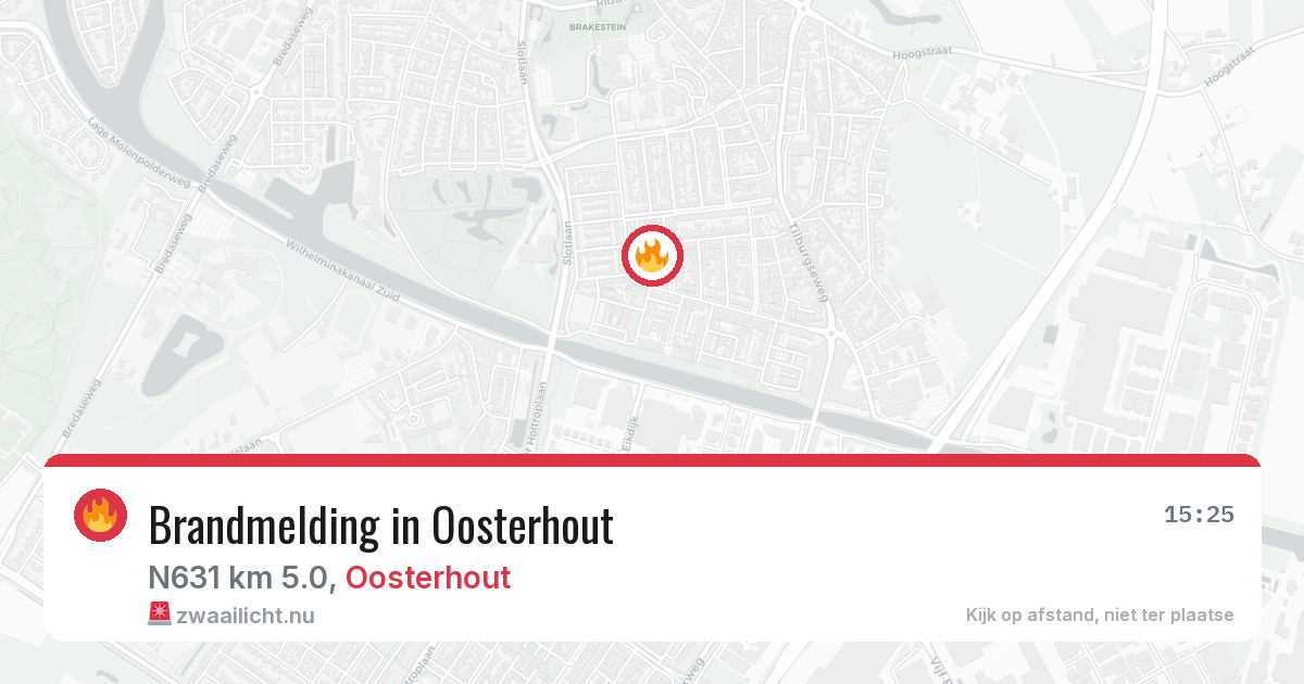 Brandmelding in Oosterhout — 28 mei 2026