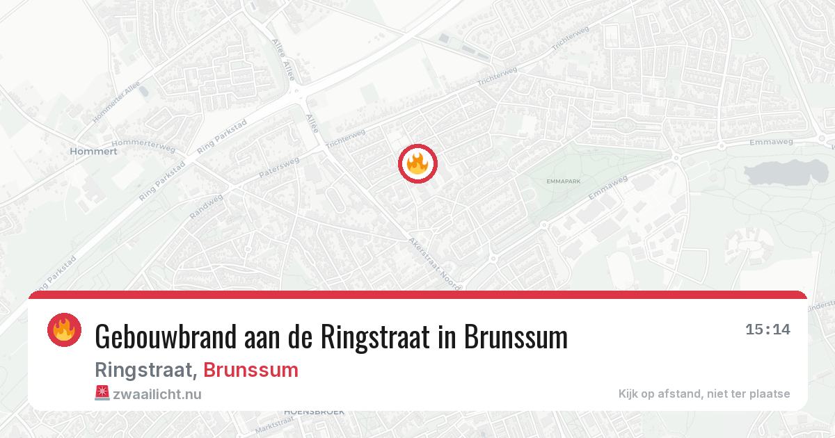 Gebouwbrand aan de Ringstraat in Brunssum — 23 mrt 2026
