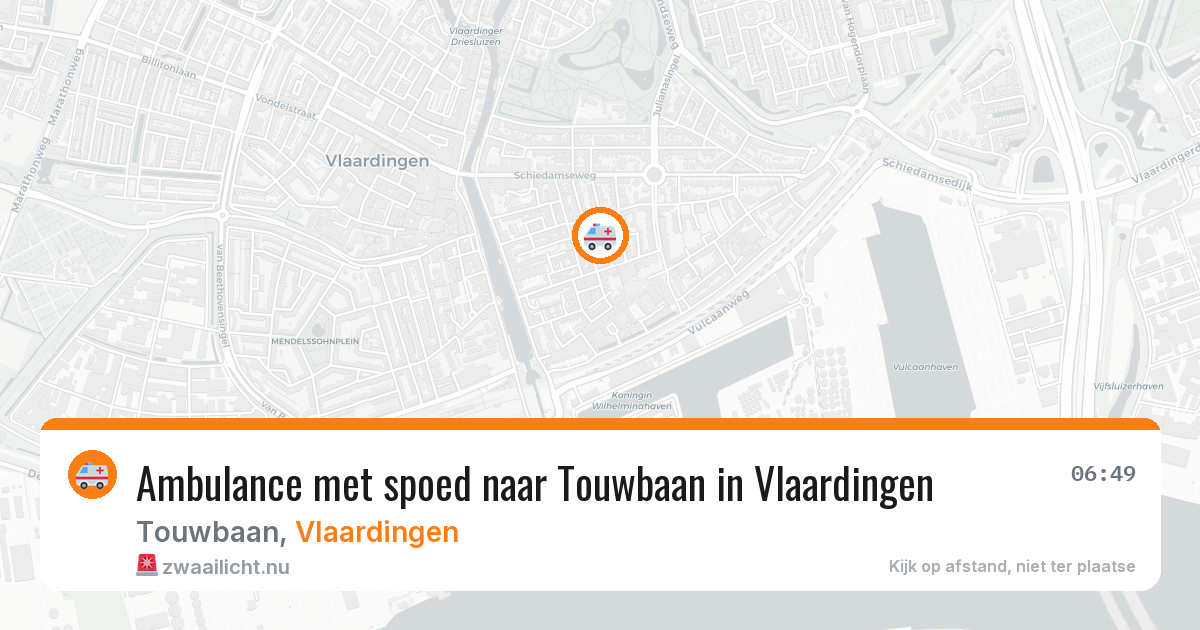 Ambulance met spoed naar Touwbaan in Vlaardingen — 2 apr 2026