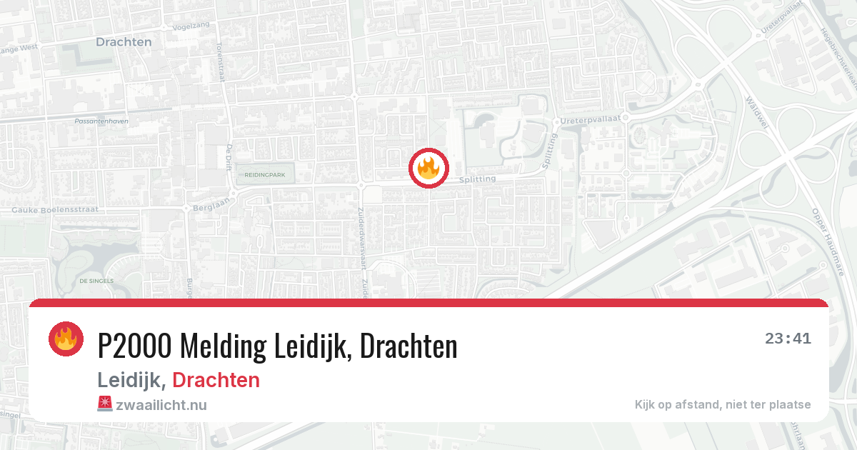 P2000 Melding Leidijk, Drachten — 17 mei 2026