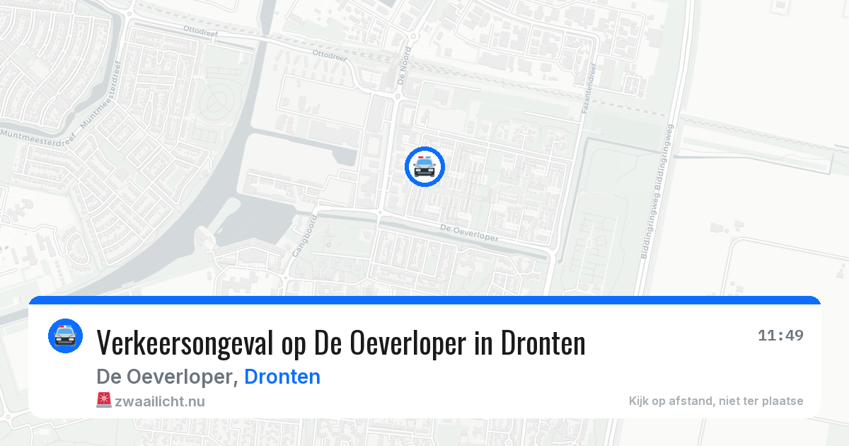 Verkeersongeval op De Oeverloper in Dronten — 30 mei 2026
