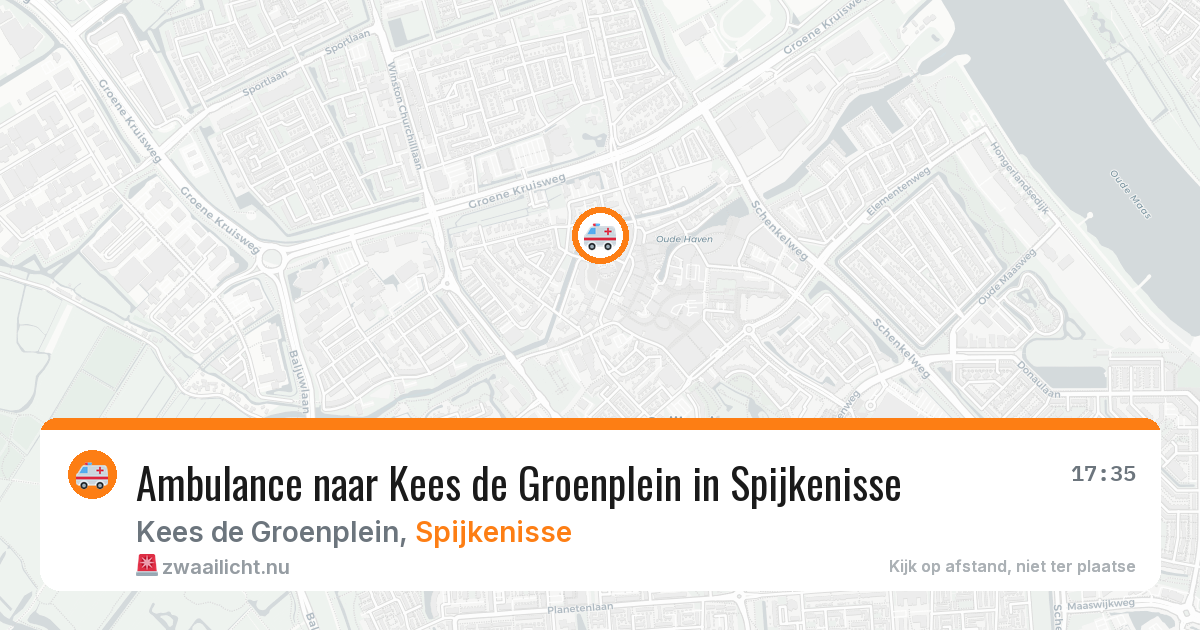 Ambulance naar Kees de Groenplein in Spijkenisse — 18 mrt 2026