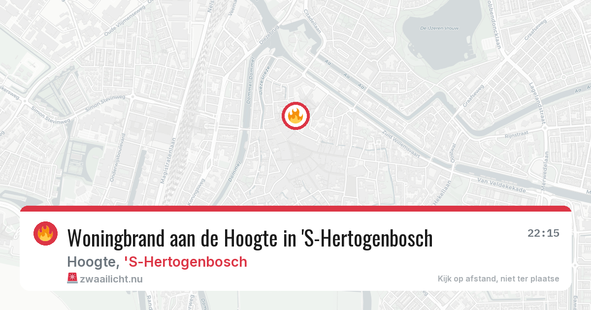 Woningbrand aan de Hoogte in 'S-Hertogenbosch — 19 jul 2026