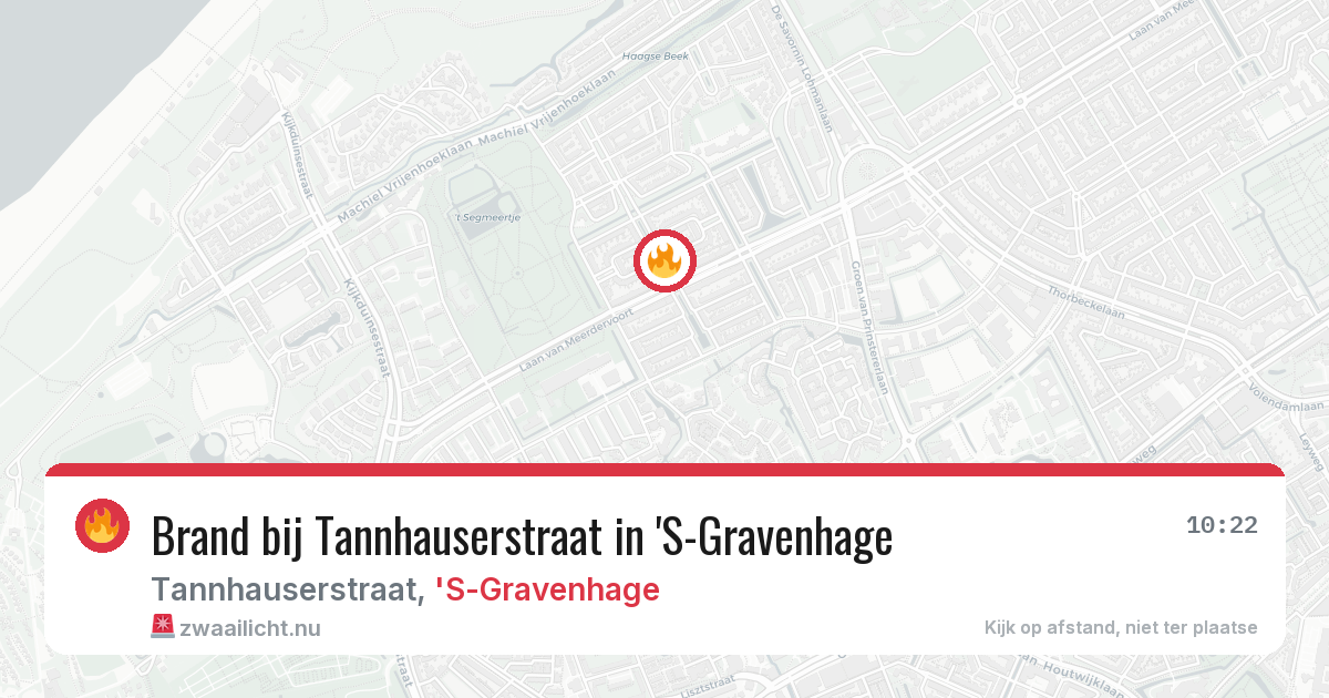 Brand bij Tannhauserstraat in 'S-Gravenhage — 16 jul 2026