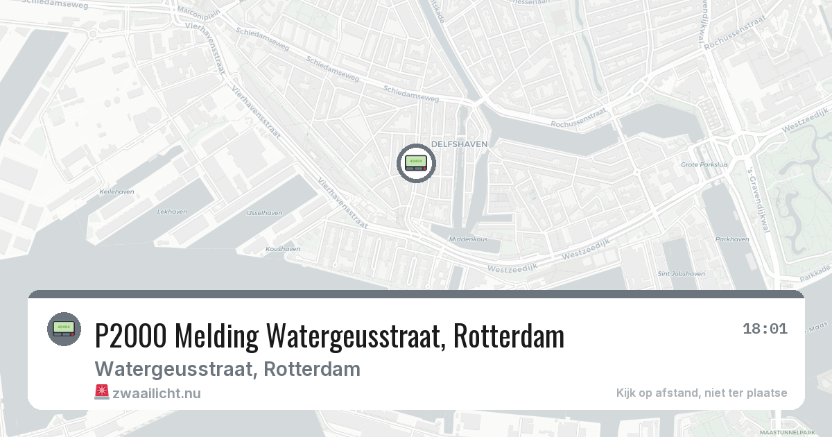 P2000 Melding Watergeusstraat, Rotterdam — 3 mrt 2026
