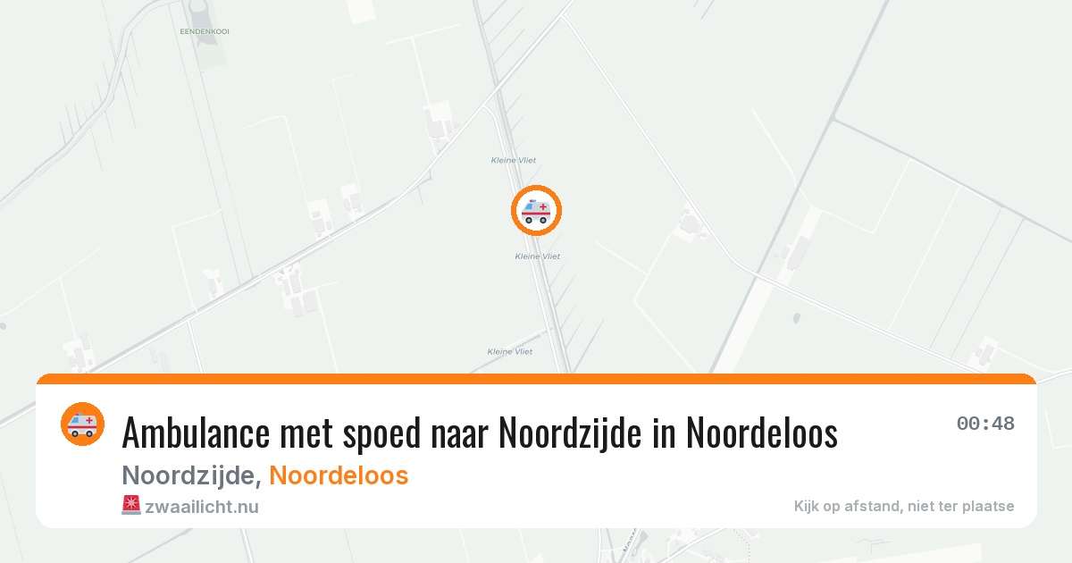 Ambulance met spoed naar Noordzijde in Noordeloos — 22 mei 2026