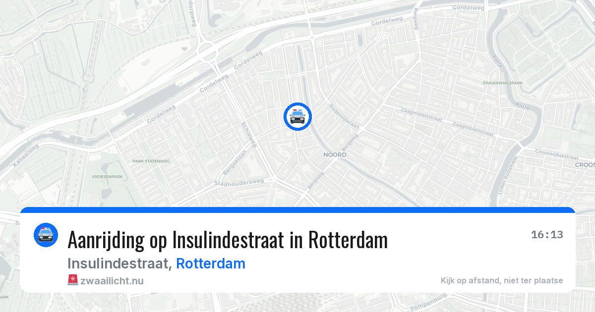 Aanrijding op Insulindestraat in Rotterdam — 26 mrt 2026