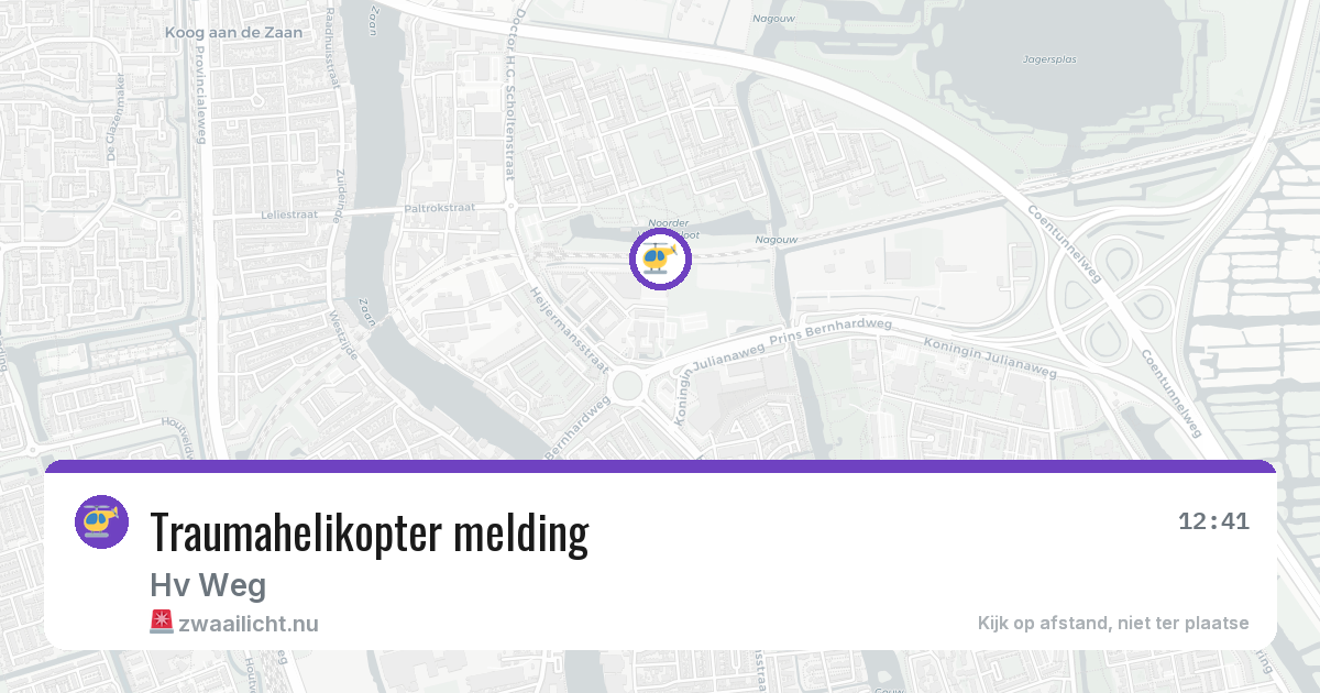 Traumahelikopter melding — 4 jul 2026