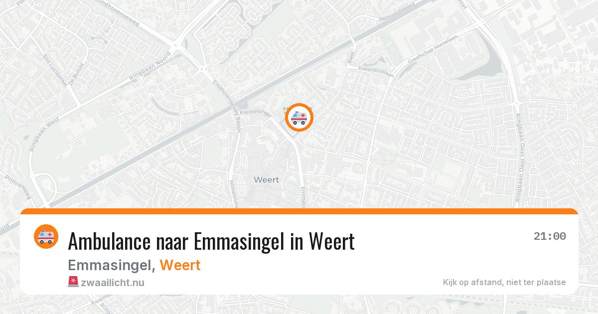Ambulance naar Emmasingel in Weert — 11 jul 2026