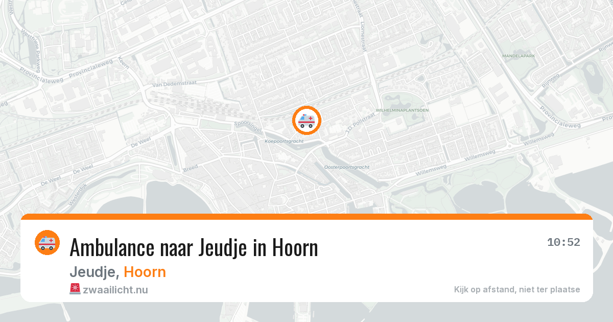 Ambulance naar Jeudje in Hoorn — 21 jul 2026