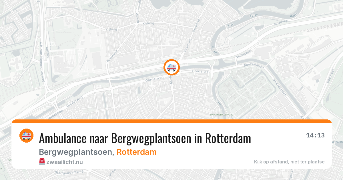 Ambulance naar Bergwegplantsoen in Rotterdam — 28 mrt 2026