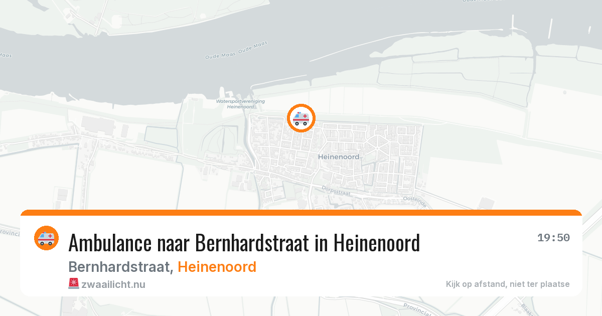 Ambulance naar Bernhardstraat in Heinenoord — 26 jul 2026