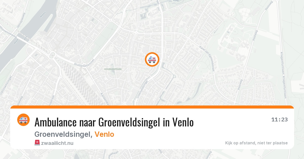 Ambulance naar Groenveldsingel in Venlo — 12 jul 2026