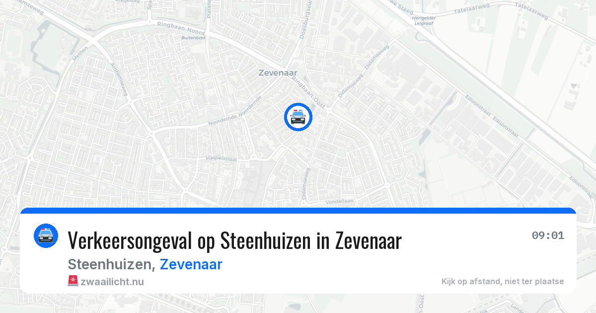 Verkeersongeval op Steenhuizen in Zevenaar — 6 jul 2026