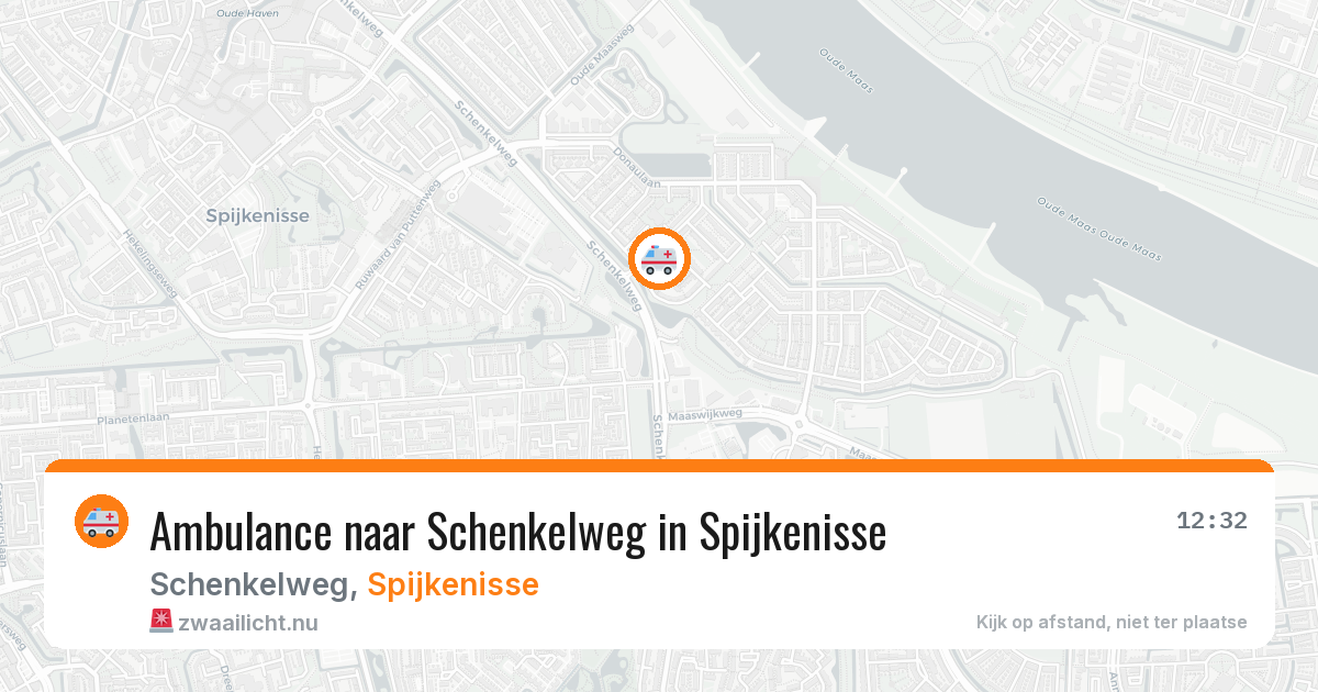Ambulance naar Schenkelweg in Spijkenisse — 1 jun 2026