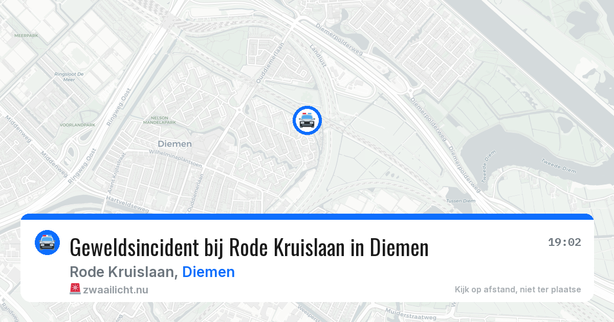 Geweldsincident bij Rode Kruislaan in Diemen — 13 jul 2026