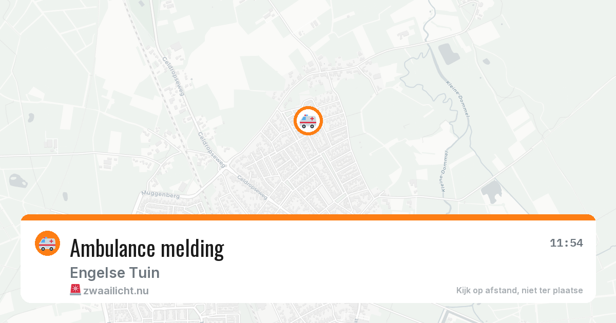 Ambulance melding — 22 mei 2026