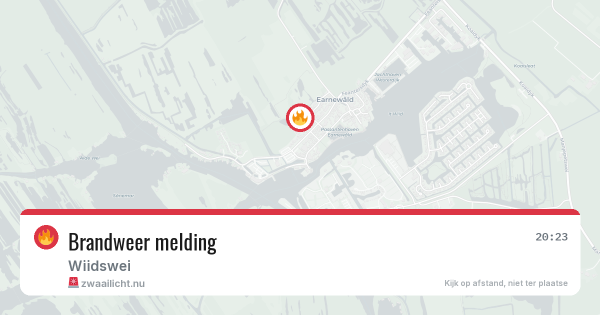 Brandweer melding — 21 jul 2026