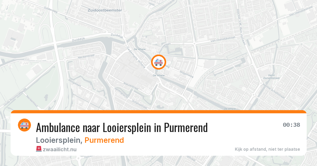 Ambulance naar Looiersplein in Purmerend — 11 jul 2026