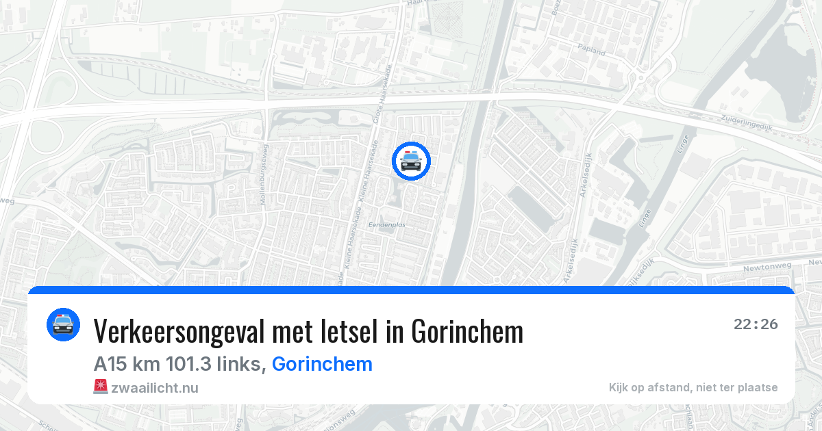 Verkeersongeval met letsel in Gorinchem — 13 jul 2026