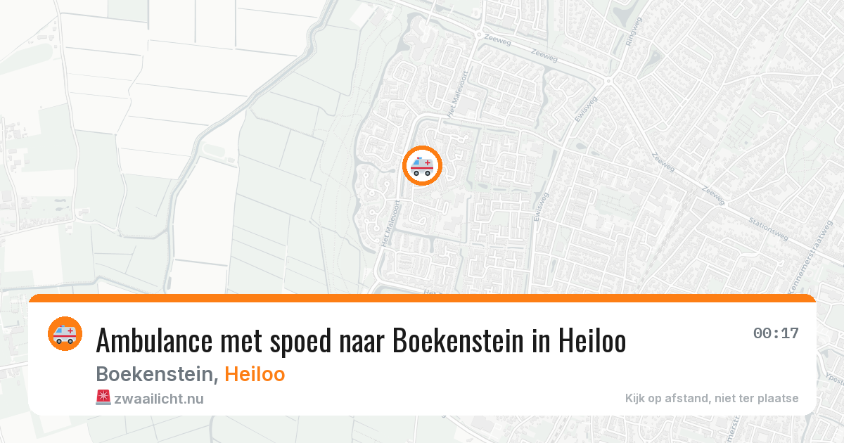 Ambulance met spoed naar Boekenstein in Heiloo — 16 mrt 2026