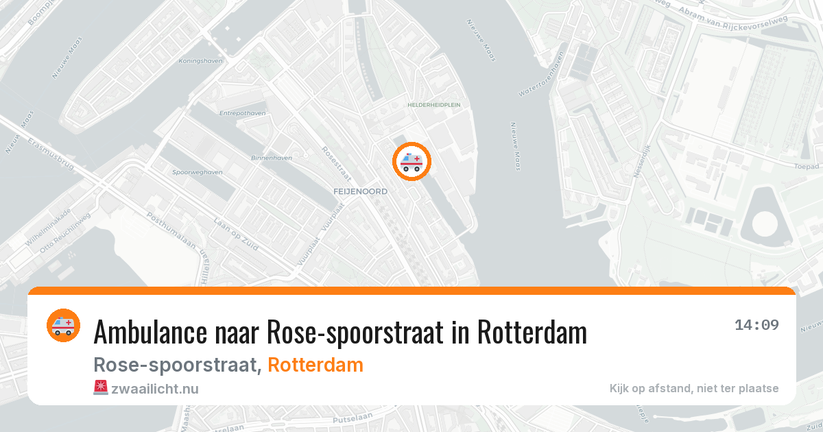 Ambulance naar Rose-spoorstraat in Rotterdam — 19 mrt 2026