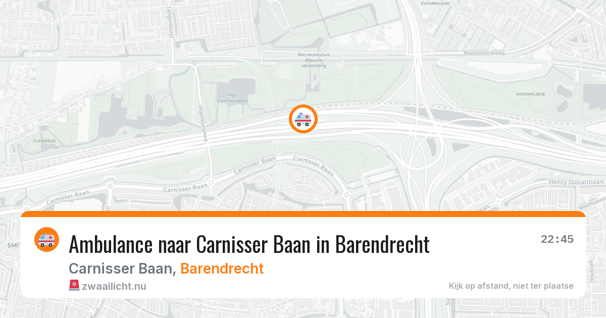 Ambulance naar Carnisser Baan in Barendrecht — 25 jul 2026