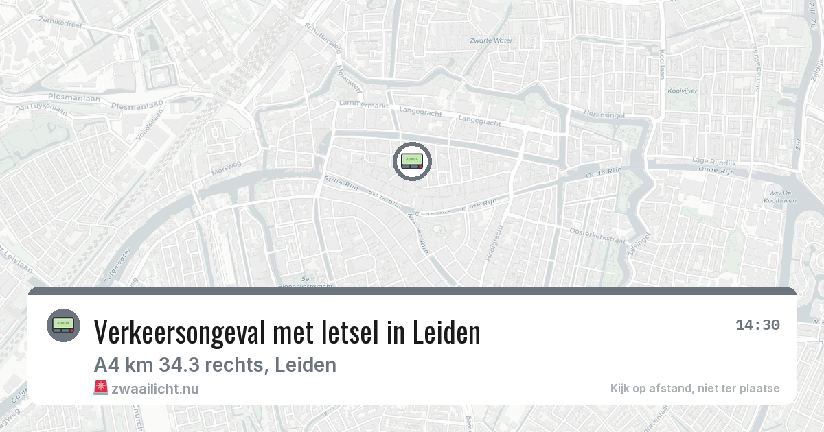 Verkeersongeval met letsel in Leiden — 11 feb 2026