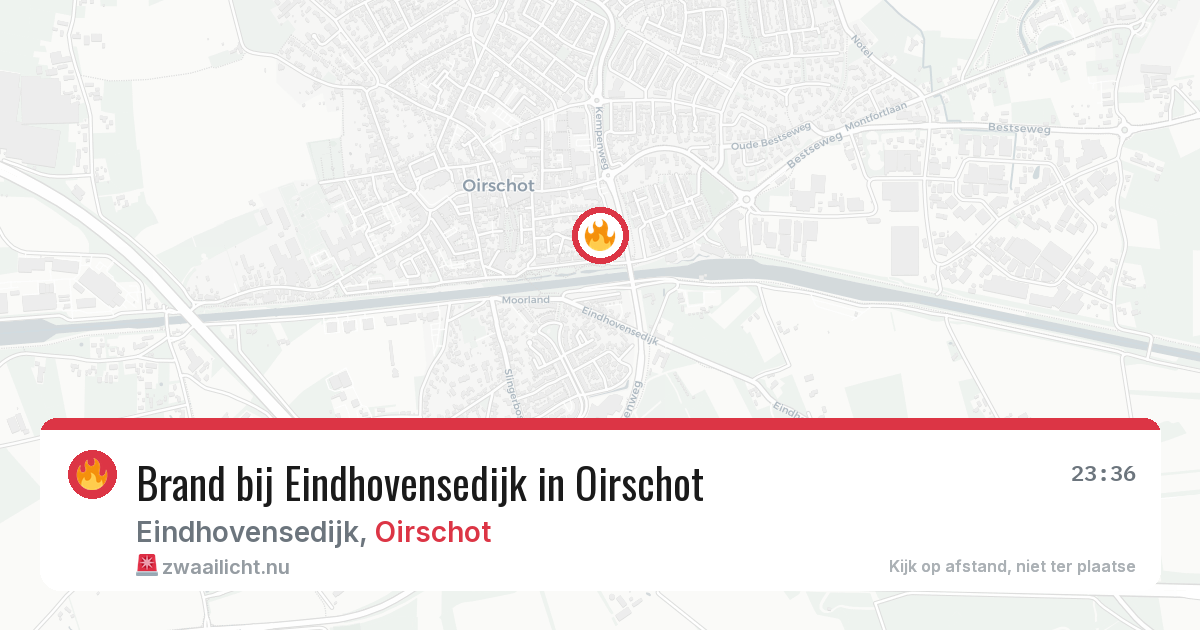 Brand bij Eindhovensedijk in Oirschot — 27 mei 2026