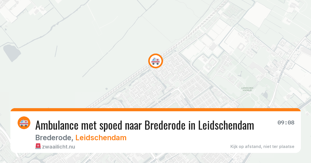 Ambulance met spoed naar Brederode in Leidschendam — 23 mrt 2026