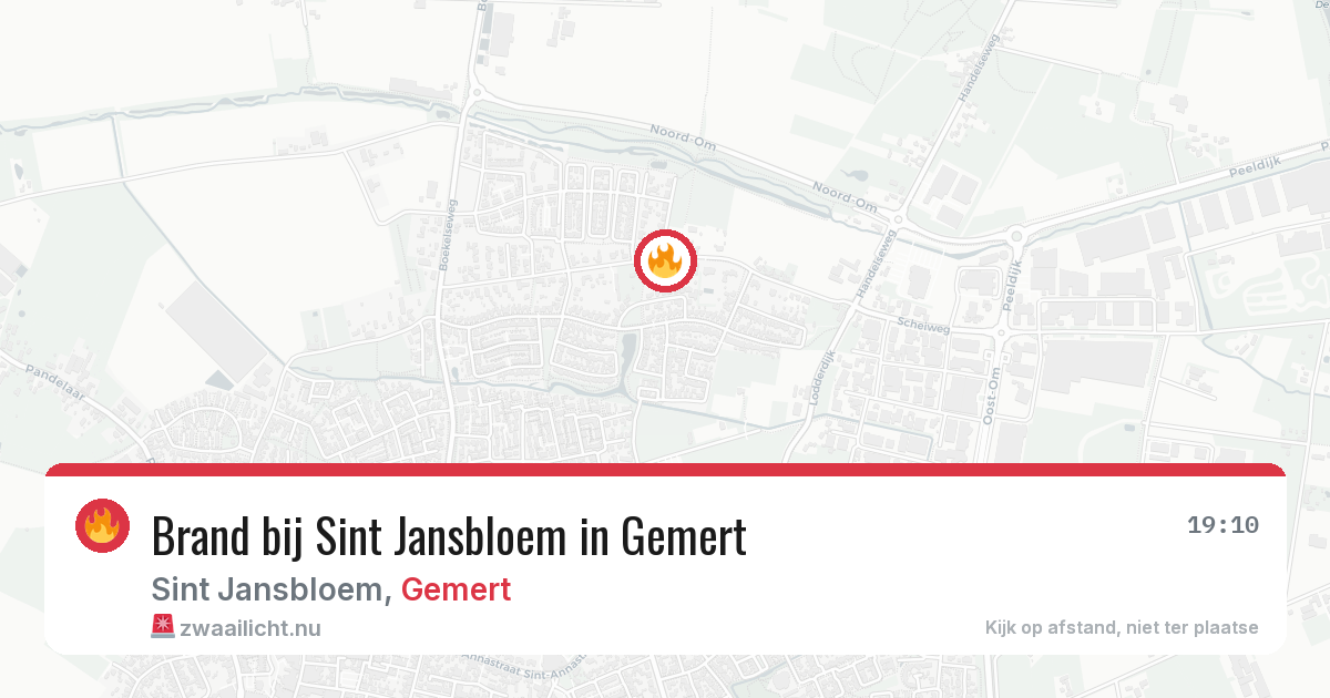 Brand bij Sint Jansbloem in Gemert — 11 jul 2026