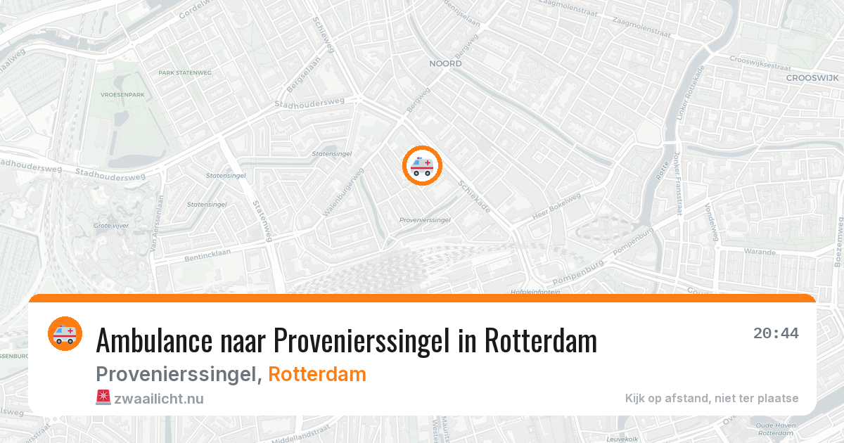 Ambulance naar Provenierssingel in Rotterdam — 13 jul 2026