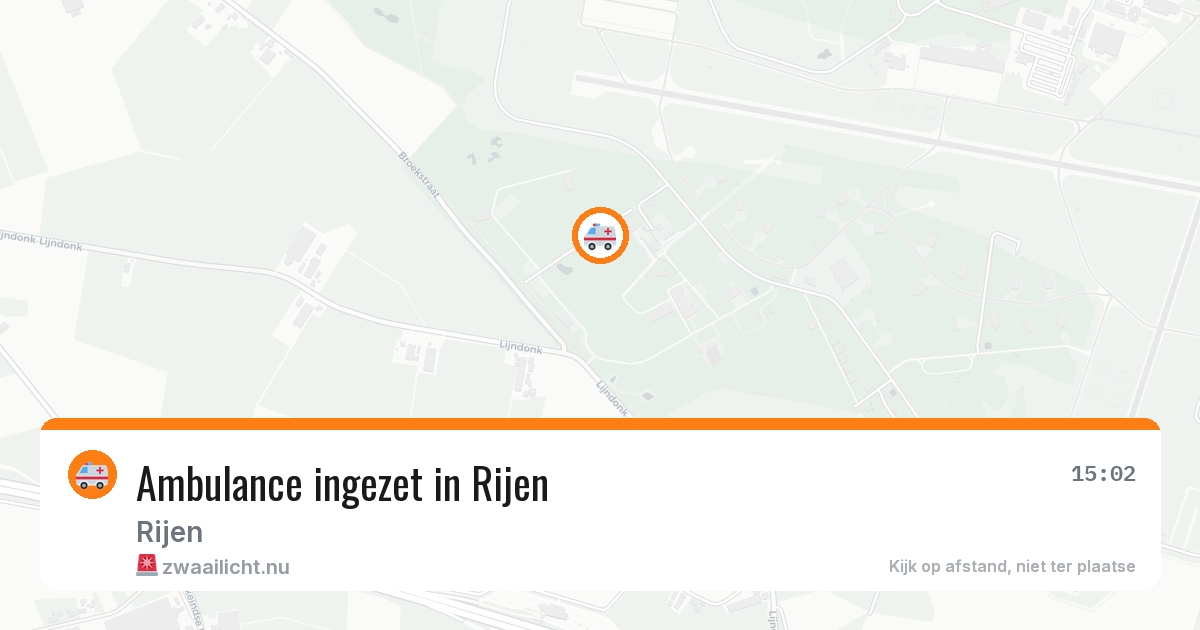 Ambulance ingezet in Rijen — 11 jul 2026