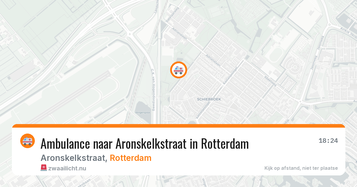 Ambulance naar Aronskelkstraat in Rotterdam — 26 jul 2026