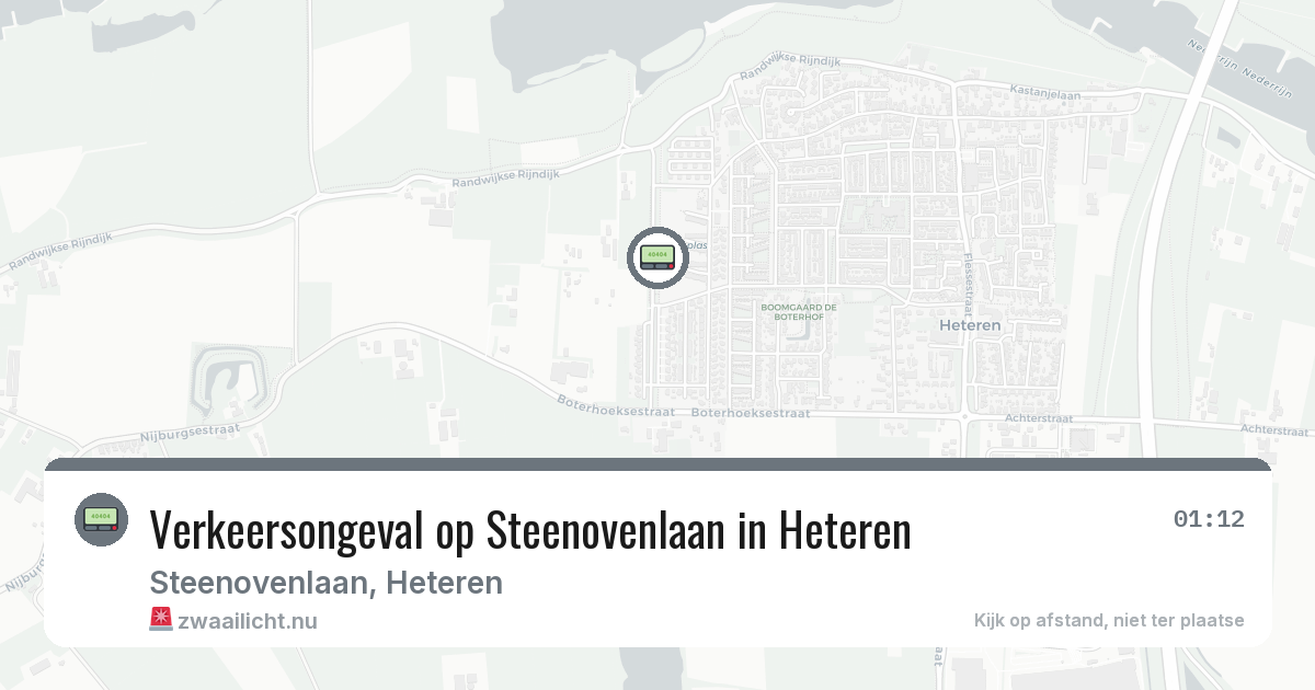 Verkeersongeval op Steenovenlaan in Heteren — 5 mei 2026