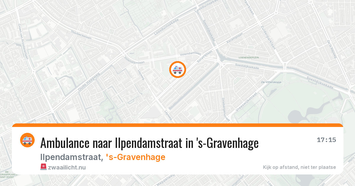 Ambulance naar Ilpendamstraat in 's-Gravenhage — 14 mei 2026
