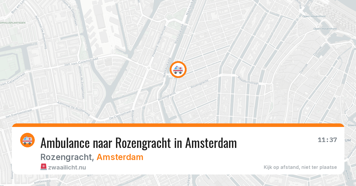 Ambulance naar Rozengracht in Amsterdam — 6 jun 2026