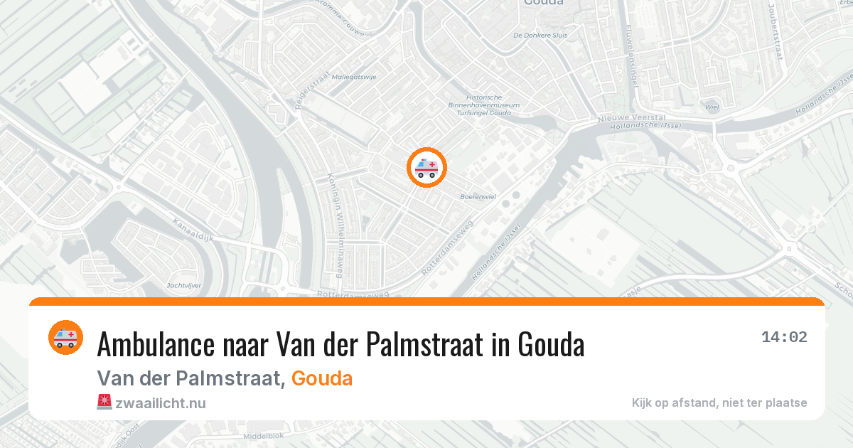 Ambulance naar Van der Palmstraat in Gouda — 18 mrt 2026